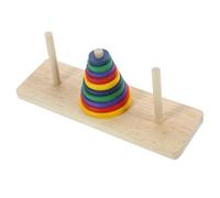KONTONTY Puzzle Intellettuale Legno Colorato Torre Hanoi Per Adulti Tavolo Per Feste e Attività Da Te Sviluppo Delle Competenze Cognitive