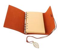 KONTONTY Quaderno di Programmazione Giornaliera A6 in Similpelle Marrone Vintage, Blocco Note Portatile per Viaggi e Appunti Carta, Diario di Viaggio Leggero per Studenti