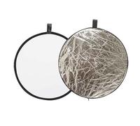 KONTONTY Riflettore Luminoso per Riflettere la Luce e Evidenziare Dettagli Chiari Fermo in Acciaio Resistente Facile da Ripiegare e Trasportare Borsa da Viaggio