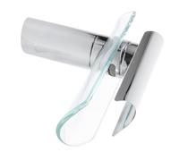 KONTONTY Rubinetto da Bagno Monocomando con Spout Miscelatore per Lavabo con Controllo e Fredda Rubinetto Vetro per Bagno Facile Manutenzione e Duraturo