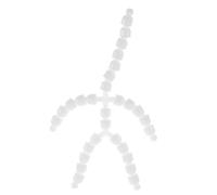 KONTONTY Scheletro Articolato in Plastica Struttura Flessibile con Giunti Mobili e Testa Girevole Telaio per Pupazzi e Accessori per Personaggi Animati all Uncinetto