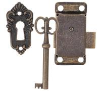 KONTONTY Serrature Vintage Con Chiave Per Armadietti e Cassetti Kit Blocco Antico Per Mobili Design Retrò Per Cassettiera e Scrivania Facile Da Installare e Sicurezza Affidabile