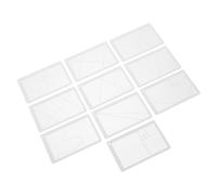 KONTONTY Set 10 Pezzi Righelli Dorati per Artisti Regolabile Scala in Sezione Aurea e Strumenti di Composizione per Disegno Fotografia e Architettura Strumenti di Misurazione Portatili