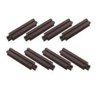 KONTONTY Set 8 Pezzi Supporti per Aiuole Orticole in Plastica Color Terra Struttura Impilabile e Design Estensibile per Giardinaggio Fai da Te e Cortili