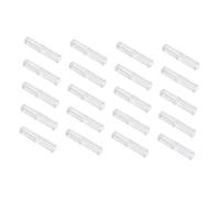 KONTONTY Set Da 20 Astucci Trasparenti Quadrangolari Per Penne a Inchiostro Contenitori Per Penne Per Studenti Custodie Resistenti in Plastica Per Cancelleria e a Sfera Per Scuola e Ufficio