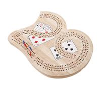 KONTONTY Set Da Gioco Cribbage Tavolo Classico Per Due Giocatori Set Da Tavolo Con Tabellone Segnapunti Costruzione in Legno Durevole Portatile E Compatto Per Serate in Famiglia E Viaggi