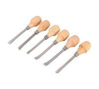 KONTONTY Set Di 6 Scalpelli Per Intaglio in Legno Utensili Professionali Per Intaglio Sgorbie Per Principianti E Hobbisti