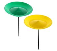 KONTONTY Set di Giocoleria da Circo 2 Pezzi in Plastico, Piatto Rotante con Bastoncini, Facile da Imparare per Principianti, Feste e Spettacoli
