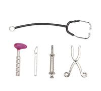 KONTONTY Set Di Strumenti Medici in Miniatura Stetoscopio Per Casa Delle Bambole Accessori Per Case Miniature Realizzato in Lega Design Raffinato
