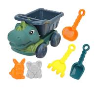 KONTONTY Set Giocattoli Sabbia Ragazzo Ragazza Pala Dinosauri Plastica Sicura Resistente Spiaggia Parchi Cortili Zone Costiere Intrattenimento Capacità Manuali