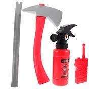 KONTONTY Set Gioco Di Ruolo Pompiere Finto Estintore, Accessori Cosplay Pompiere Leggeri e Realistici Per Ragazzo Ragazza, Per Feste a Tema e Spettacoli Di Simulazione Incendio