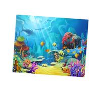 KONTONTY Sfondo Acquario in Vinile Resistente Misura Decorazione Mondo Sottomarino per Negozio e Sala di Lavoro Fotografica