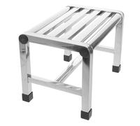 KONTONTY Sgabello Doccia in Acciaio Inossidabile Panca con Sedile Listelli Antiscivolo Supporto Sicuro per Anziani e Uso Spa in Spazi Ristretti