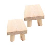KONTONTY Sgabello in Legno Piccolo Per Bambini Sgabello Basso Per Cameretta Bordi Morbidi Per Neonati E Ragazzi