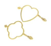 KONTONTY Stampi per Sigilli in Ceralacca a Forma di Cuore e Fiore in Metallo Set da 2 Pezzi per Decorazioni Artigianali Accessori per Inviti di Nozze e Scrapbooking