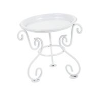 KONTONTY Stand SUCULENTE Pot Vaso di Fiori all'aperto fioriere all'aperto pianta fioriera da Esterno Supporto per fioriera in Metallo Porta Contenitore Ferro da Stiro Bianca