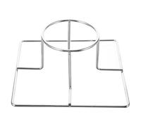 KONTONTY Supporto per Pollo e Tacchino in Acciaio Inox Stabile e Facile da Pulire, Graticola Verticale Portatile per Barbecue All'aperto e Feste al Campo