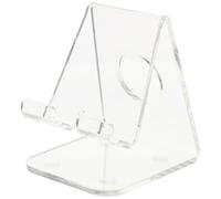 KONTONTY Supporto per Telefonino da Tavolo in Acrilico, Espositore | Trasparente, Design Semplice Senso Moderno, per Bancone Commerciale, Funzione Organizer