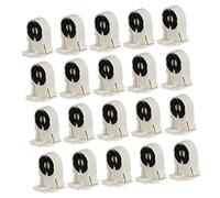 KONTONTY Supporto per Tubo Luminoso T8 G13 20 Pezzi Portalampada Fluorescente in Abs e PC Bianco per Uso Domestico e Ufficio, Sostituzione Lampada Resistente e Duratura Colore Casuale