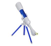 KONTONTY Telescopio Per Notte Scopo Slide Preparate Mini Microscopio Ambito Di Ricerca Giocattoli Cannocchiale Pirata Kit Microscopio Giocattolo Al Microscopio Blue Plastica