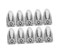 KONTONTY Tiranti per Rullante in Metallo Argento 10 Pezzi, Ganci e Capocorda per Tamburo, Accessori Regolabili per Strumenti a Percussione, Compatibili Vari Modelli, per Musicisti