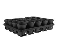 KONTONTY Vasi Per Piante Succulente Con Contenitore in Plastica Durevole Con Sotto Vaso Semenzaio Per Coltivazione e Germinazione in Giardino