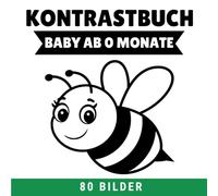 kontrastbuch Baby ab 0 Monate: Schwarz Weiß Buch für Neugeborene