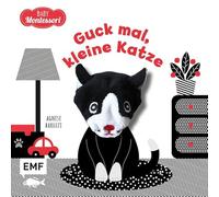 Kontrastbuch für Babys mit Fingerpuppe: Guck mal, kleine Katze: Pappbilderbuch zur spielerischen Förderung des Seh- und Wahrnehmungsvermögens von Babys und Kleinkindern nach Montessori
