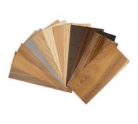 Kontrasti Set Impiallacciatura per Intarsio - 12 Tipi di Legno x 24 Fogli, Pronto per Fai Da Te, Progettazione, Modellismo, Restauro