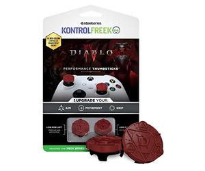 KontrolFr iablo IV Performance - Set di 2 levette per controller Xbox One (XB1) e Xbox Series X (XBX), colore: rosso e nero