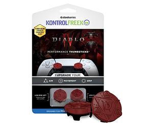 KontrolFr iablo IV Performance Thumbsticks per PlayStation 4 (PS4) e PlayStation 5 (PS5) Controller | 2 Bassa | Rosso e Nero