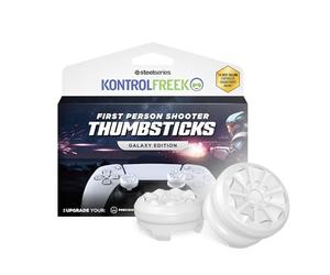 KontrolFr PS Fr alaxy Bianco per PlayStation 4 (PS4) e PlayStation 5 (PS5) | Levette Performance | 1 alta, 1 media | Bianco
