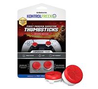 KontrolFreek FPS Freek Inferno per Playstation 4 e Playstation 5 - levette per le prestazioni - 1 a vita alta - 1 a vita media - Rosso/Bianco