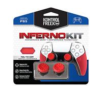 KontrolFr PS Freek Inferno Performance Kit per PlayStation 5 Controller (PS5) | Include levette e impugnature Performance | Rosso
