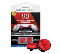 KontrolFr pex Legends: Predator Edition Performance Thumbsticks per controller PS4 e PS5, 1 alto, 1 centrale, concavo, rosso/nero