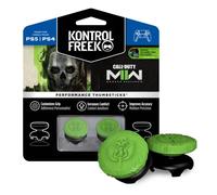 KontrolFreek Call of Duty: Modern Warfare II Performance Thumbsticks per PlayStation 4 (PS4) e PlayStation 5 (PS5) | 2 High-Rise, Ibrido/Flat | Nero/Verde