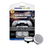 KontrolFreek Frizione per Playstation 5 e Playstation 4 - Controller PS5/PS4 - Levette ad alte prestazioni - 2 concavi a vita bassa - Bianco e Nero