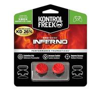 KontrolFr PS Freek Inferno Gommini per Controller Xbox | 2x Rialzi Analogici Alti per Xbox Series X|S & Xbox One | Precisione Ultime per Sniper | Rosso