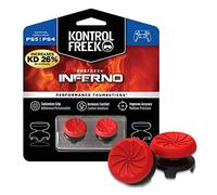 KontrolFreek FPS Freek Inferno per Playstation 4 (PS4) e PlayStation 5 (PS5) | Levette Performance | 2 Alte Concave | Rosso