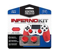 KontrolFr PS Freek Inferno Performance Kit per PlayStation 4 Controller (PS4) | Include levette e impugnature Performance | Rosso