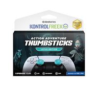 KontrolFreek Lotus Gommini per Controller PS5 | 2x Rialzi Analogici Mid-Rise per PS5 & PS4 | Grip e Controllo Migliorati | Turchese