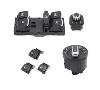 Konuooer 6 interruttori alzacristalli pulsantiera per Golf 5 6 Interruttore Finestrini per GTI MK5 MK6 Ti-guan Pass-at Je-tta 5ND959857 5ND941431B 5ND959565B 5ND959855