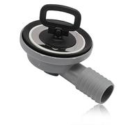 Konuooer Tubo di scarico in acciaio inox, diametro 55 mm, per sifone e camper, con uscita tubo di 20 - 25 mm, 90° per caravan, barca, scarico