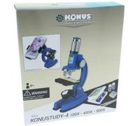 Konus Microscopio Konustudy-4 con adattatore per smartphone 150x-450x-900x