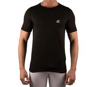 KONUSTEX VIVRE-20 T-Shirt Maglia Caccia Outdoor Uomo Polipropilene Nera (IT, Testo, L, Regular, Regular, Nero)