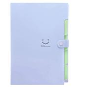 KONVINIT Cartelle Soffietto Portadocumenti A4 Portatile Accordion File,Archivio ufficio Chiusura con Bottone con 5 Tasche,purple