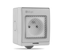 Konyks Pluviose FR - Presa esterna WiFi, impermeabile IP55, compatibile con Smartlife e Tuya, Amazon Alexa e Google Home