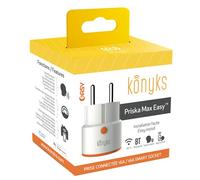 Konyks Priska Max Easy - Spina collegata a WiFi+BT 16A con misuratore di consumo, compatibile con Alexa e Google Home, facili automazioni
