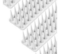 Konzept 11 Dissuasore per piccioni, in plastica resistente ai raggi UV, 3 file di protezione per uccelli, ideale per balconi e davanzali, montaggio rapido, 1,5 m (3 pezzi x 50 cm, altezza 3 cm) in