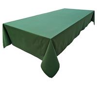 Konzept Collection - Tovaglia di alta qualità, 100% cotone, colori e dimensioni a scelta (tovaglia ovale 150 x 260 cm, verde oliva)